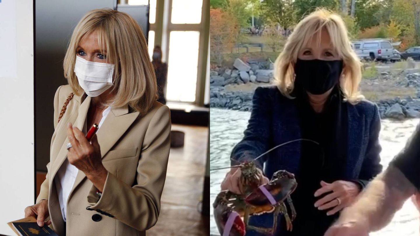 Brigitte Macron vs. Jill Sander. (Reuters / Instagram)