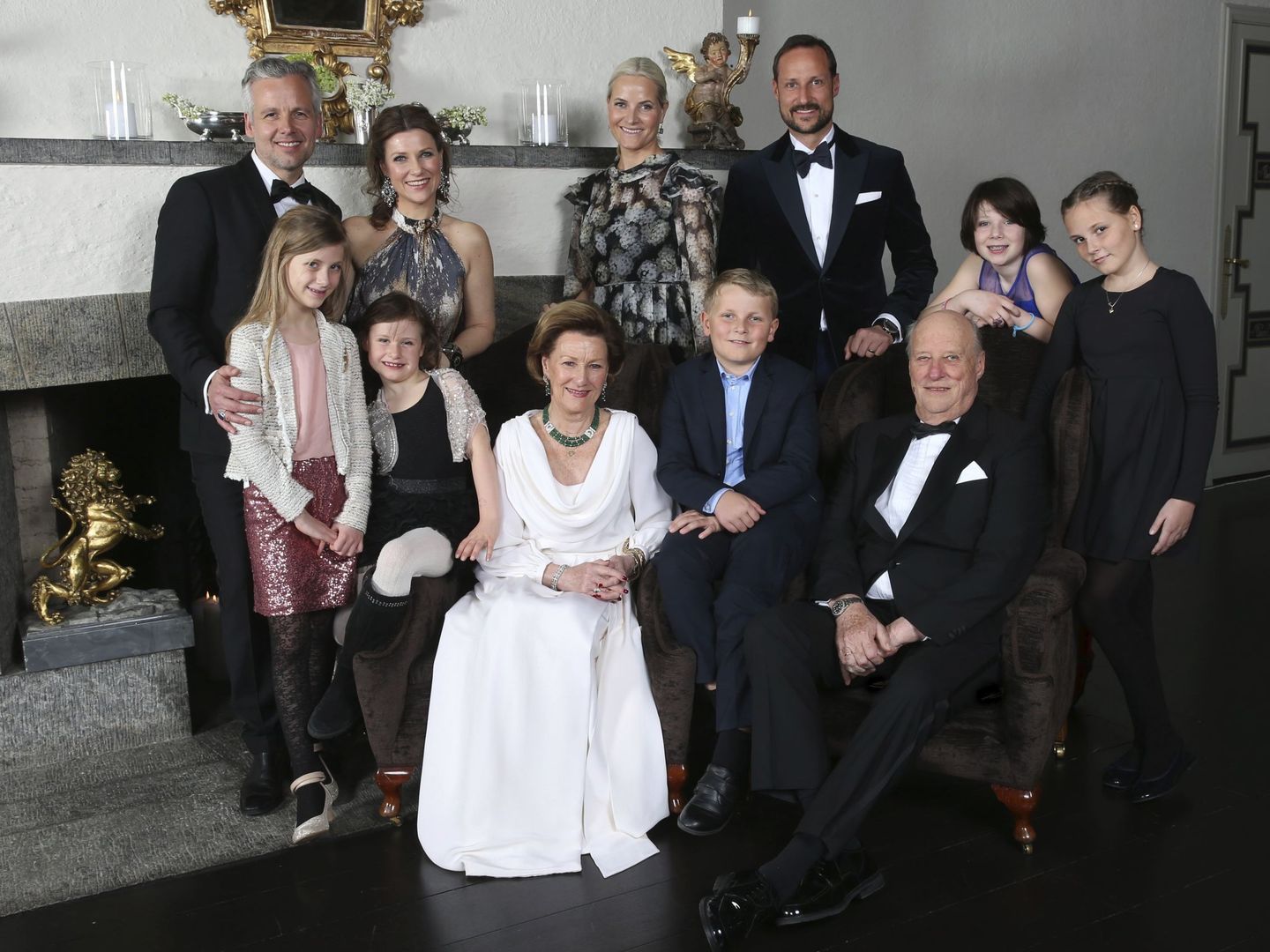 Una foto de la familia real noruega. (Cordon Press)