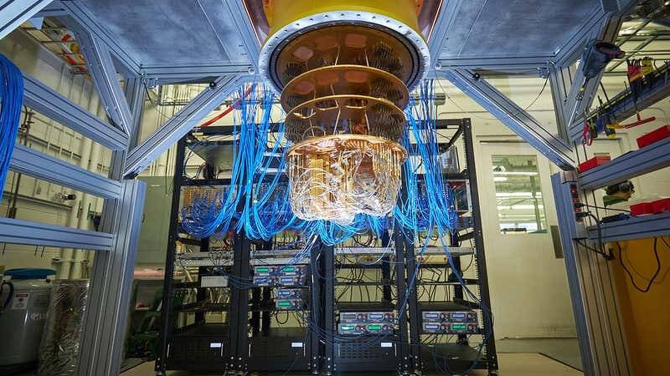 Foto: La computadora cuántica Sycamore de Google. (Google)