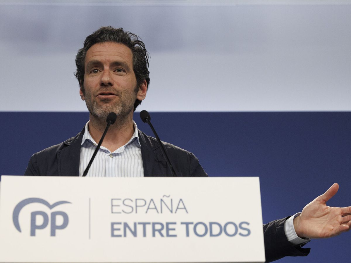 Foto: El vicesecretario de Cultura y Sociedad Abierta y el portavoz de Campaña del PP, Borja Sémper. (EFE/Sergio Pérez)
