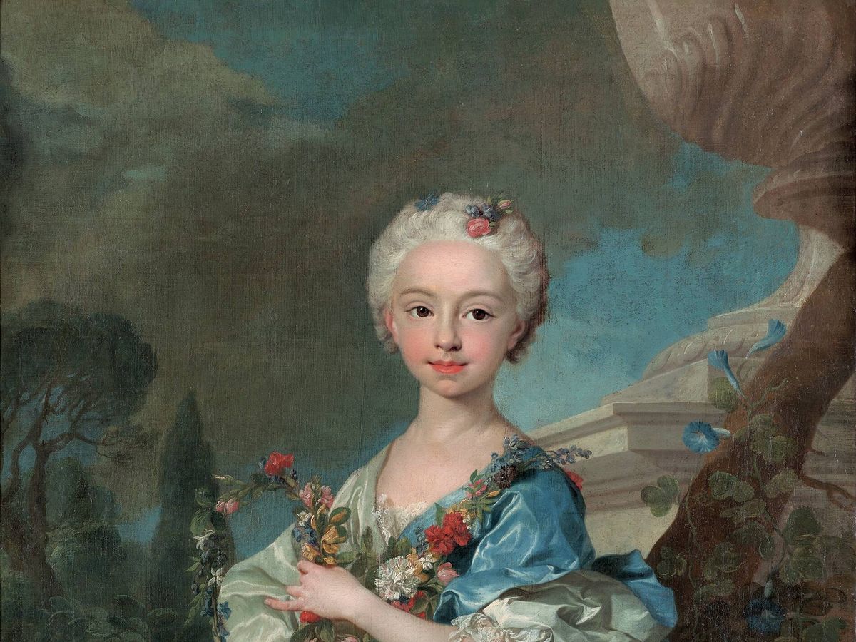 Foto: 'María Antonia Fernanda de Borbón'. Louis-Michel Van Loo. 1737. Museo de Bellas Artes de Asturias.