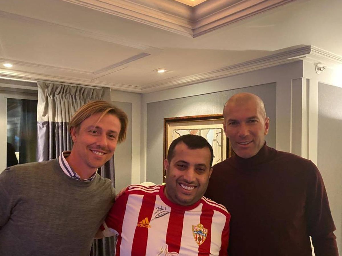 Foto: Guti (i), Turki Al-Sheikh (c) y Zidane. (Foto: Instagram.com/turkialalshik)