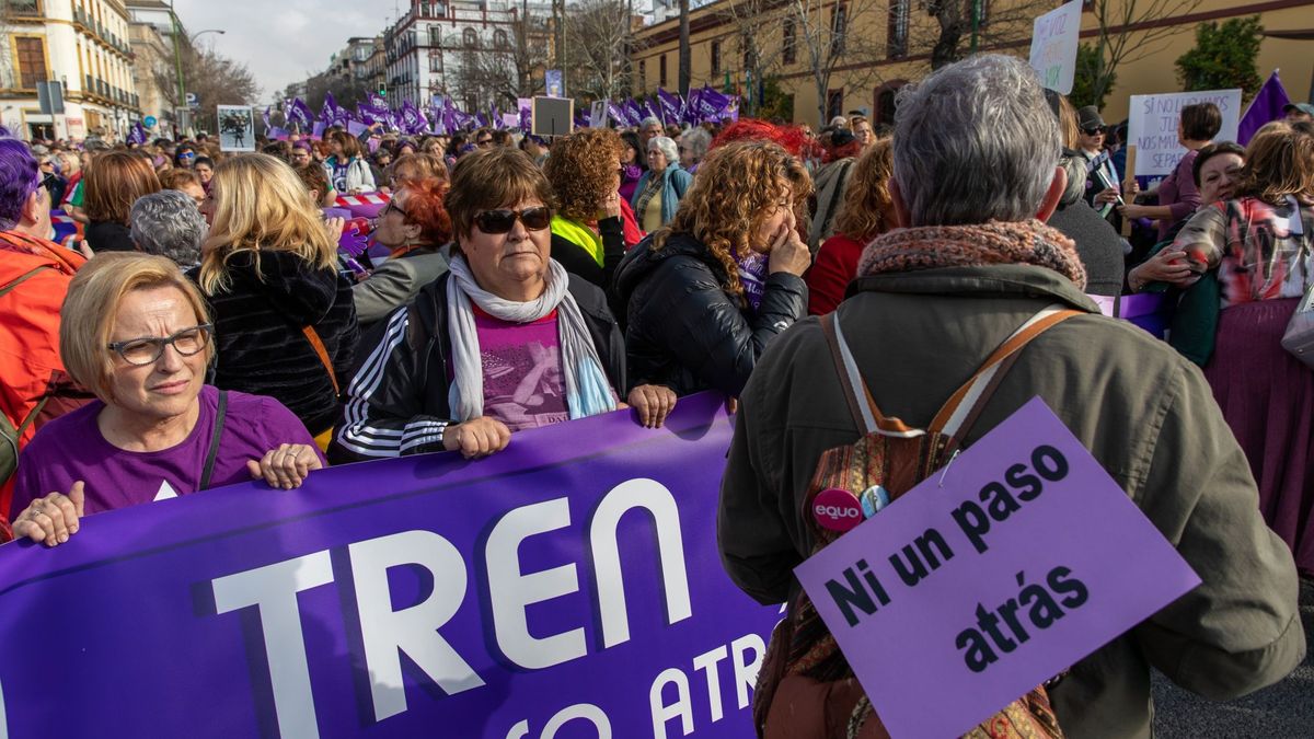Miles de mujeres se manifiestan en Sevilla contra el recorte a proyectos de igualdad