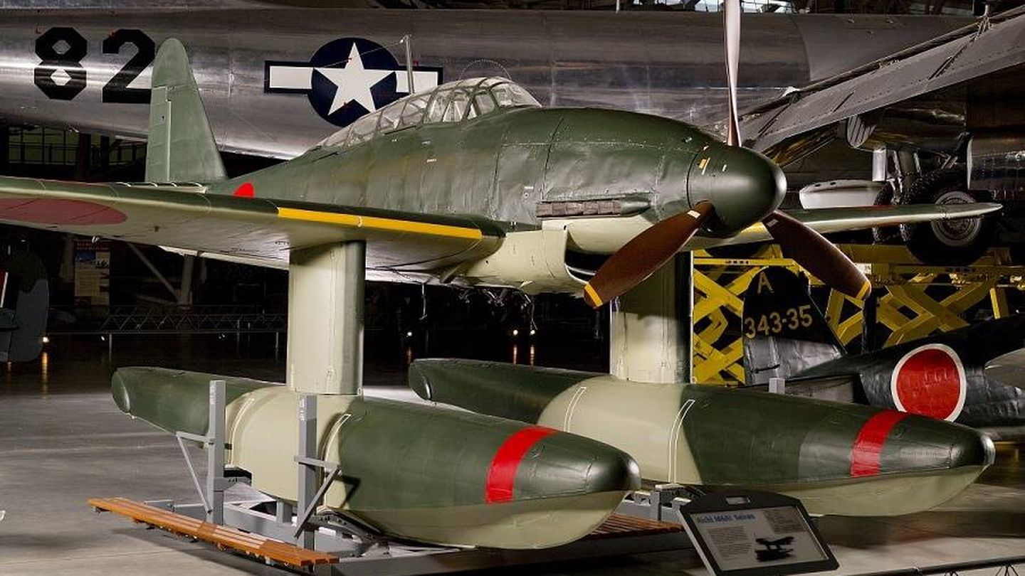 El único Aichi M6A1 Seiran que sobrevivió la Segunda Guerra Mundial (National Air and Space Museum)