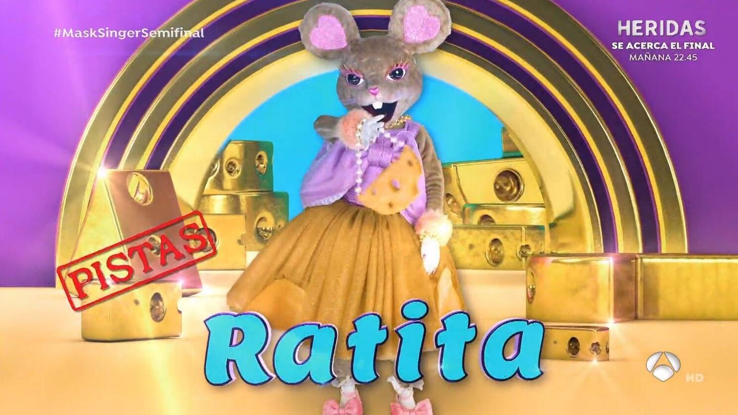 Ratita, concursante de 'Mask Singer'. (Atresmedia Televisión)