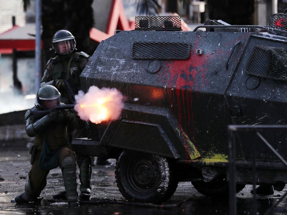 Foto: Quinto día de protestas en Chile. (Reuters)