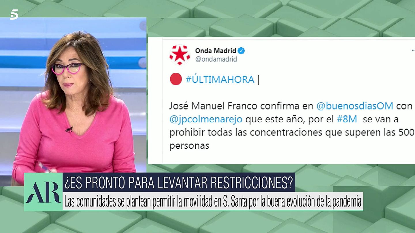 Tuit de José Manuel Franco. (Mediaset)