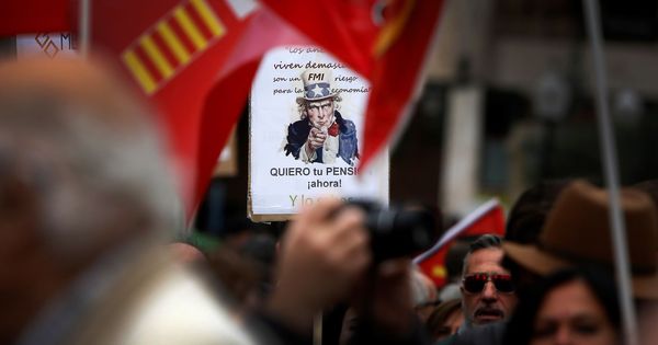 Foto: Manifestación de pensionistas en Alicante. (EFE)