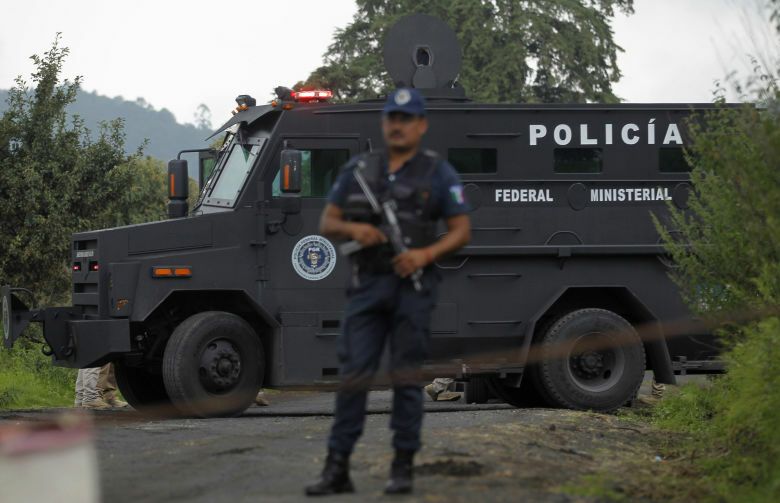 Furgón de policía federal en México. (Reuters)