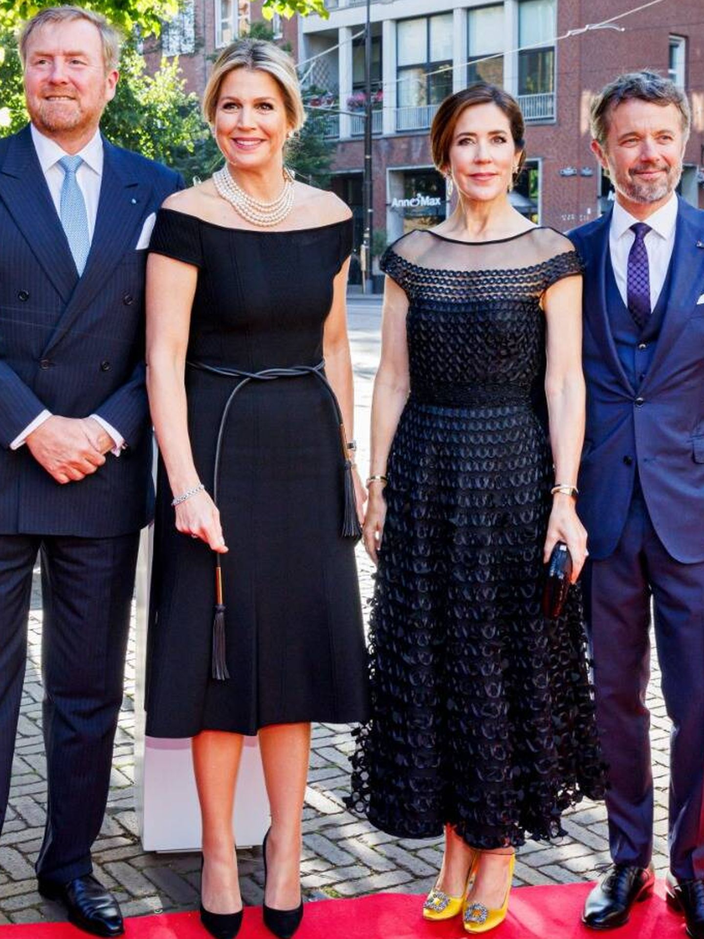 Los reyes Guillermo Alejandro y Máxima reciben a Federico y Mary de Dinamarca en La Haya. (Gtres)