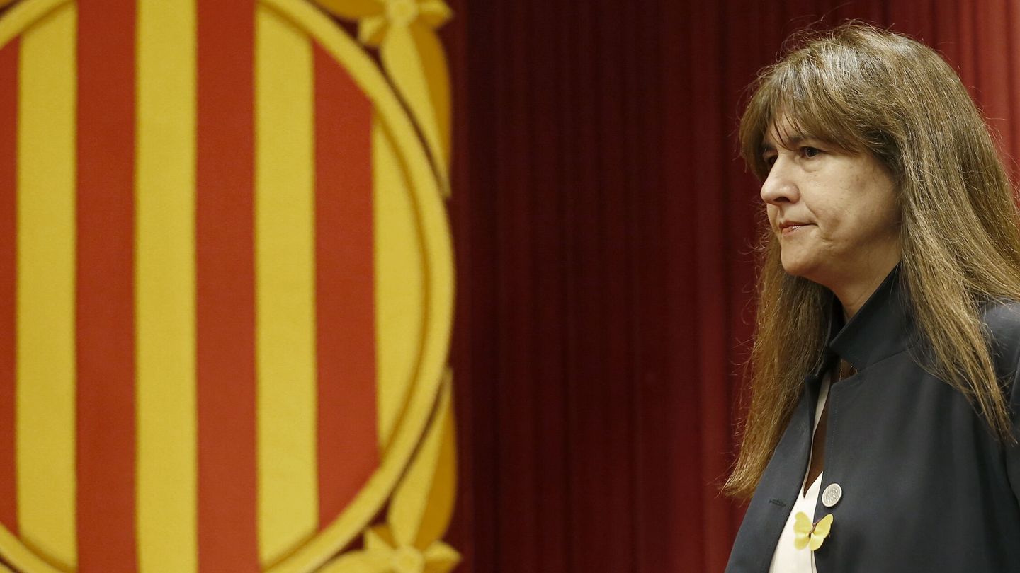 La expresidenta del Parlament, Laura Borràs. (EFE/Andreu Dalmau)