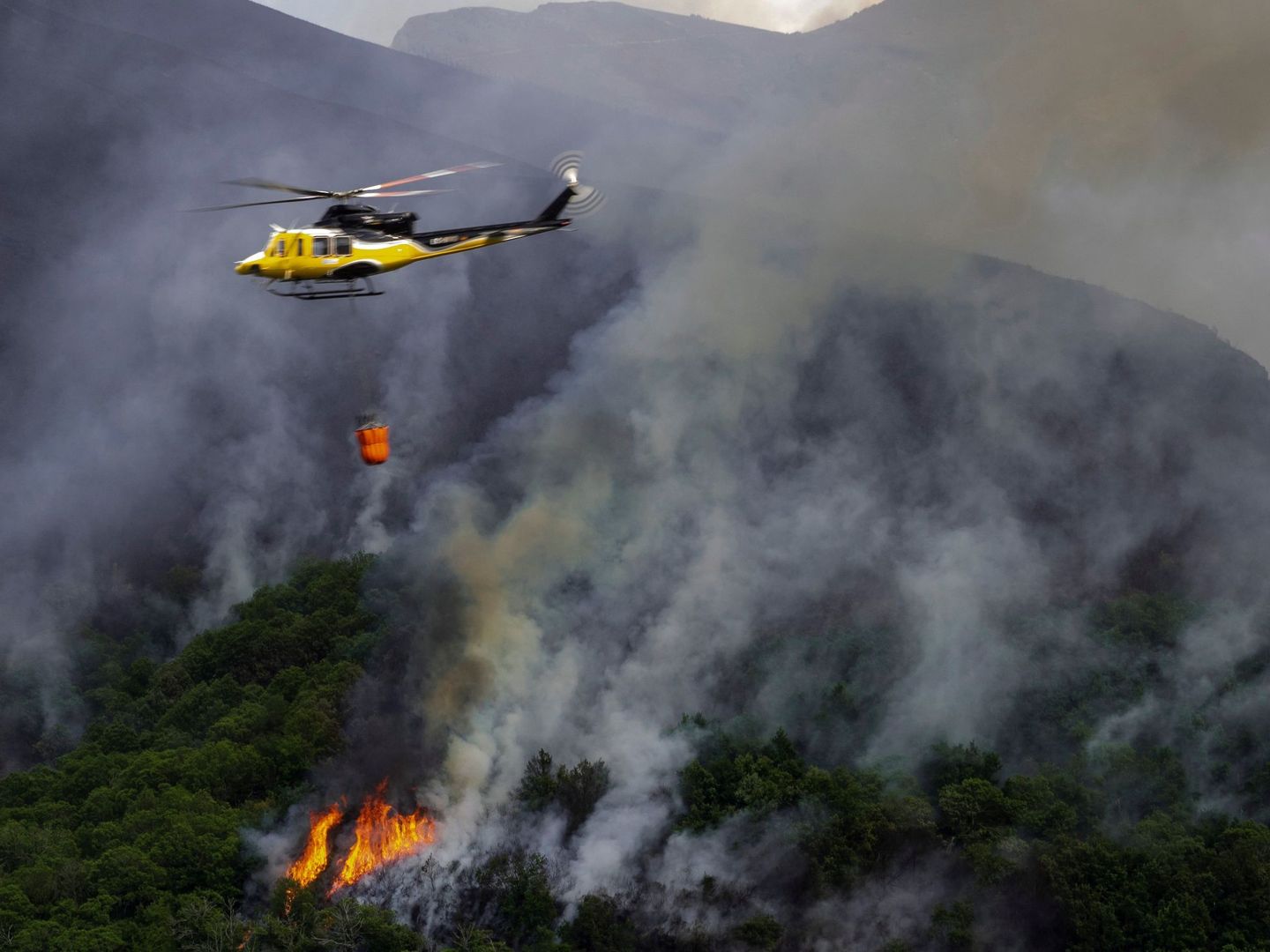 El aumento de la frecuencia e intensidad de los incendios forestales es una consecuencia directa de la crisis climática. EFE