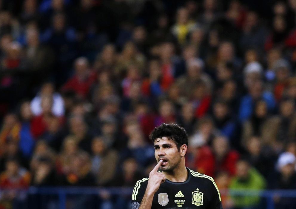 Foto: Diego Costa no pudo marcar en su estreno con la selección española.