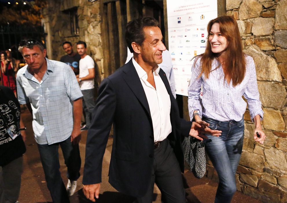 Foto:  Nicolas Sarkozy y Carla Bruni el pasado verano. (I.C.)