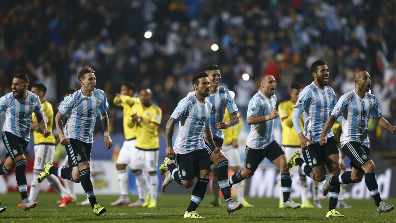 Foto: Argentina celebra su pase a semifinales (Reuters).