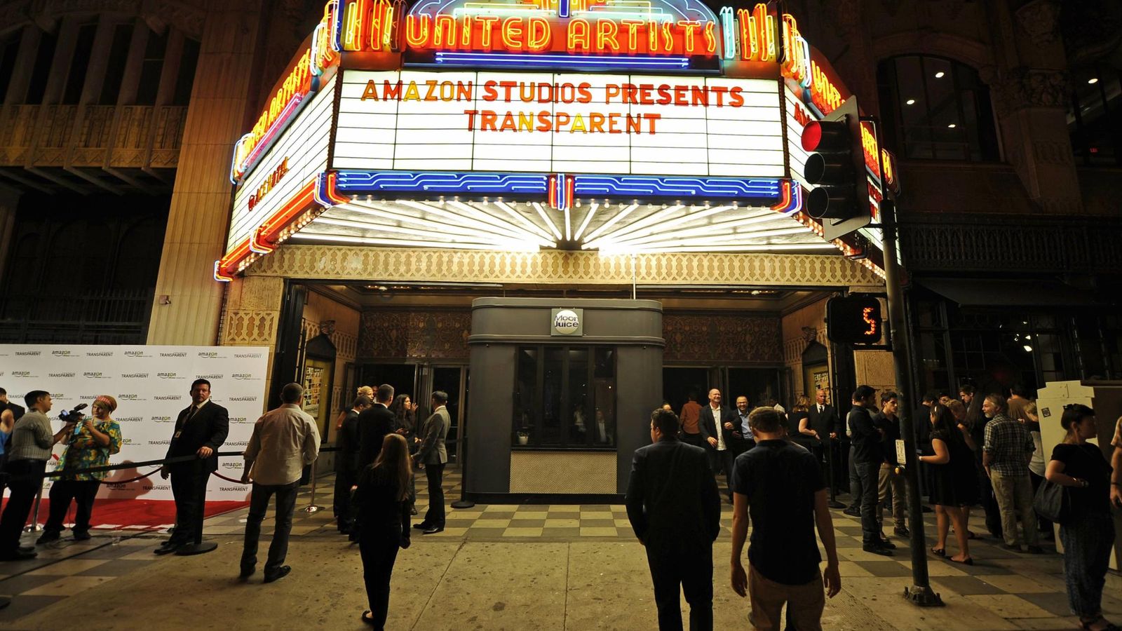 Foto: Un teatro americano proyecta 'Transparent' (Reuters)