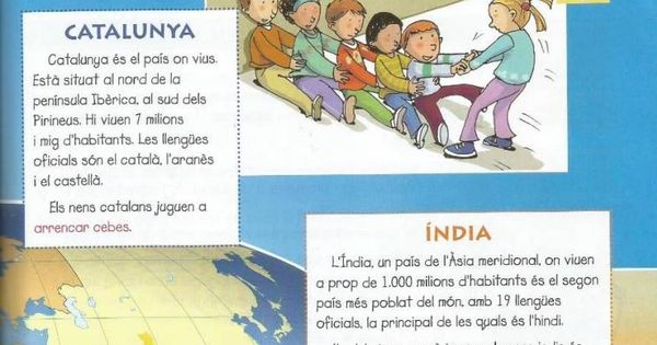 Foto: Cataluña, igualada a otros países como India en este libro de Lengua y Literatura la editorial Vicens Vives. (AEB y SCC)