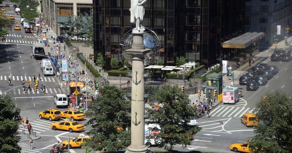 Foto: Estatua de Cristobal Colón en Nueva York. (EC)