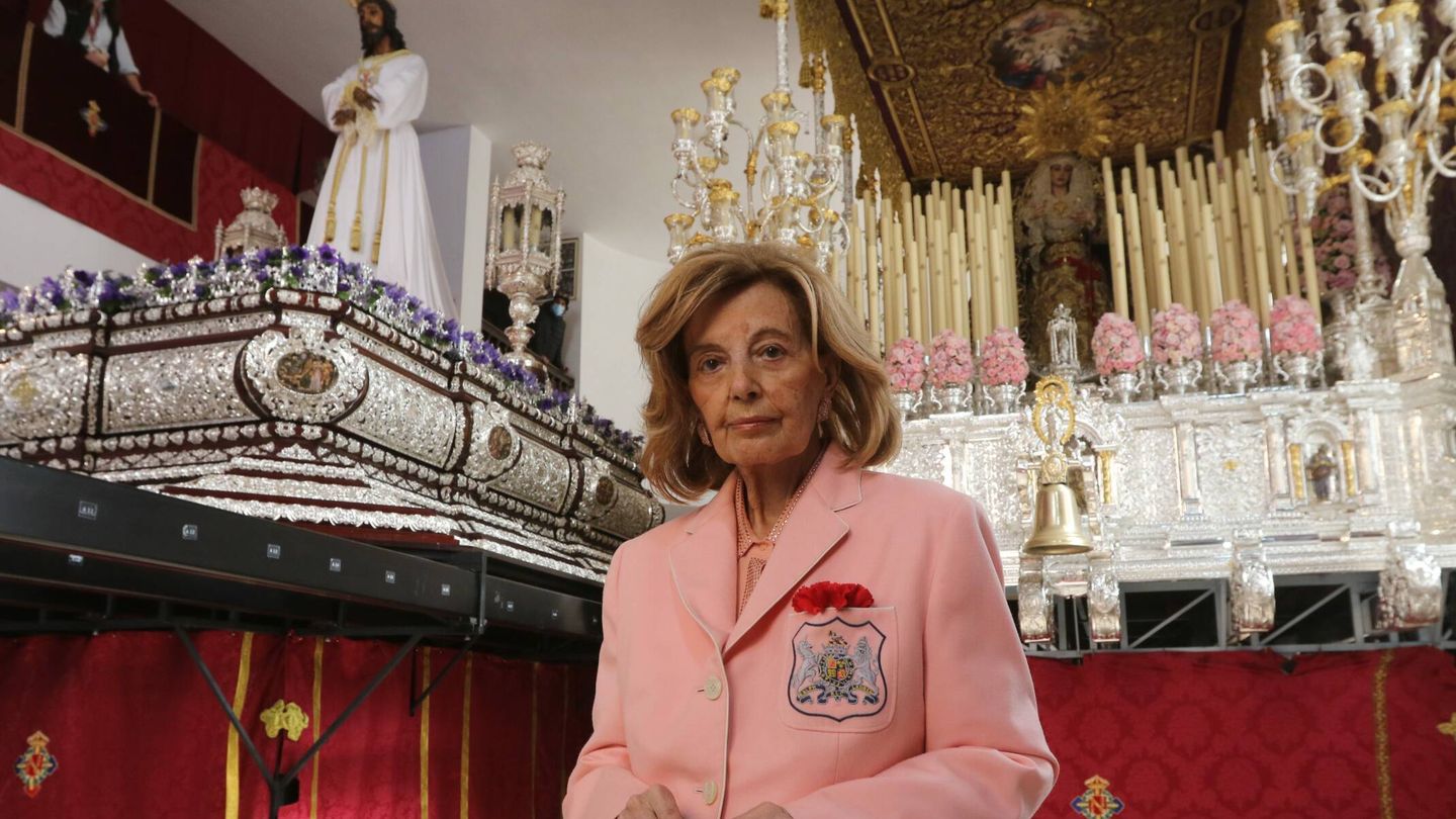 María Teresa Campos, en la Semana Santa de 2022 en Málaga. (Cordon Press)