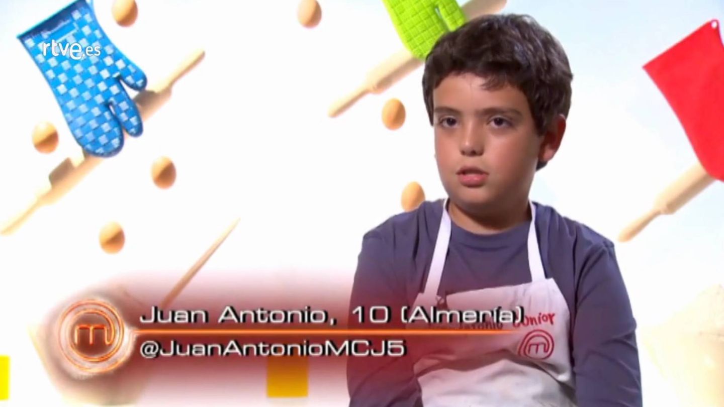 Juan Antonio, participante de 'MasterChef Junior 5'.