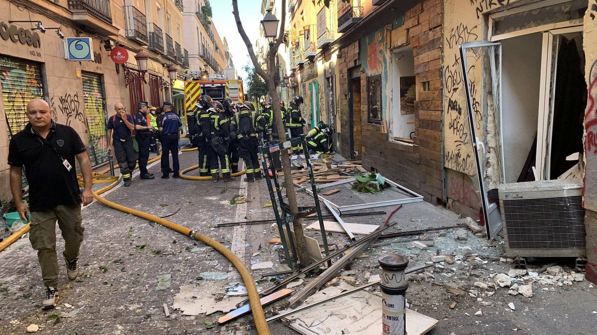 Herida grave una mujer en una explosión en la calle San Vicente Ferrer en Malasaña (Madrid)