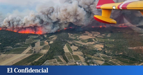 Las impresionantes imágenes del incendio en el sur de Francia: miles de ...