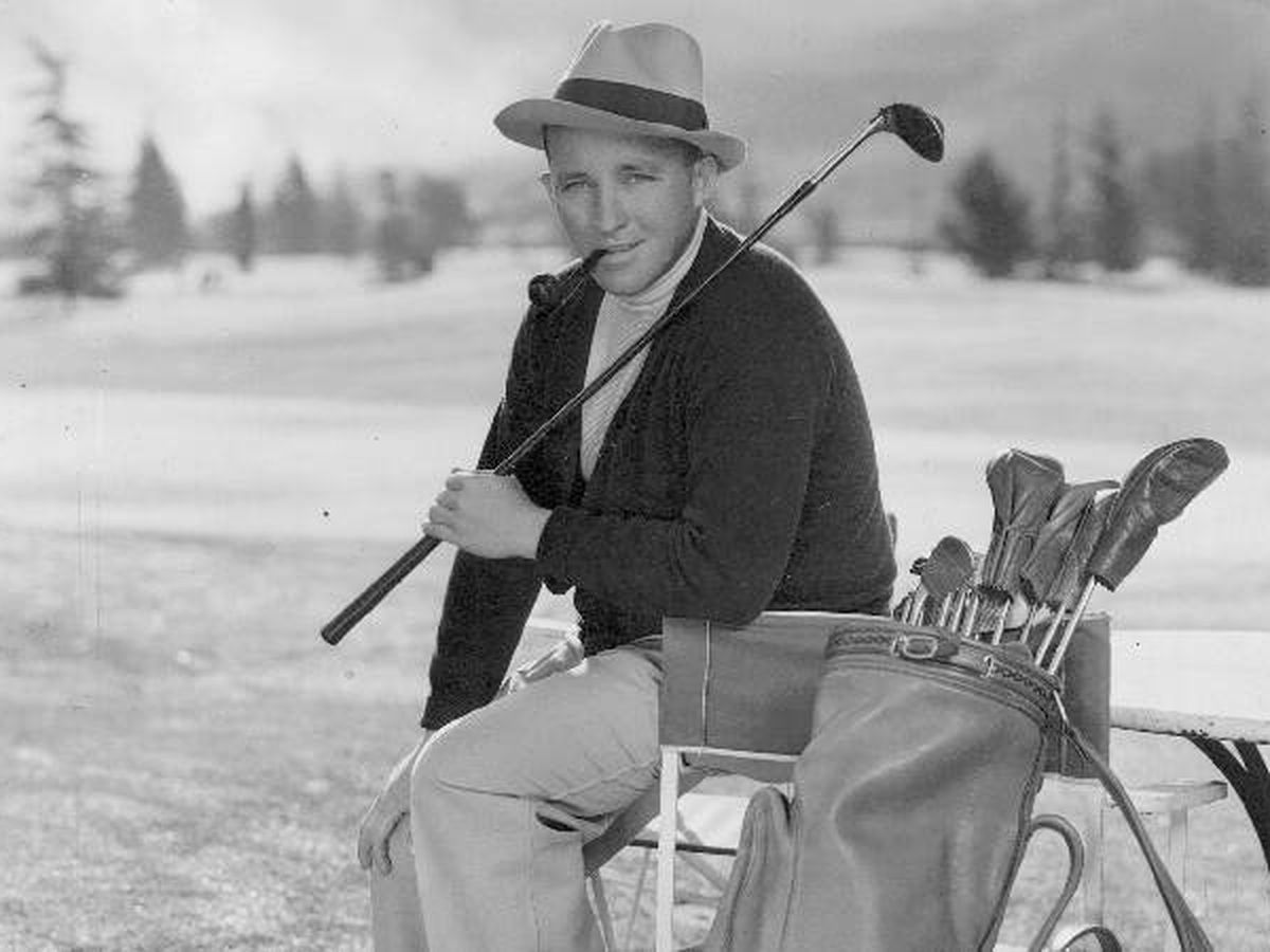 Foto: Bing Crosby, eternamente unido a un palo de golf. (CP)