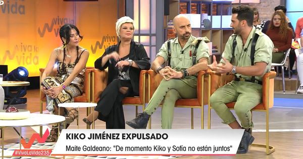 Foto: Maite Galdeano, Terelu Campos, Diego Arrabal y Suso, en 'Viva la vida'. (Telecinco)