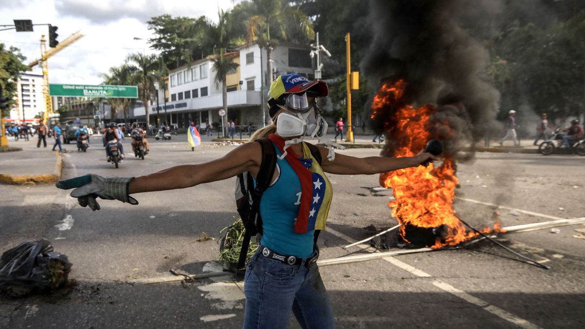 Muere quemado un hombre en una manifestación en Venezuela 