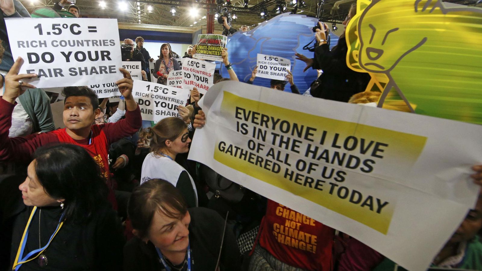 Foto: Manifestación contra el cambio climático en París. (Reuters)