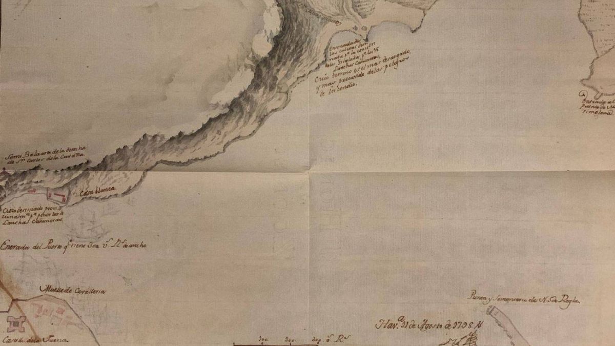 El mapa inédito de la bahía de La Habana de 1798: España, preparada ante el ataque inglés