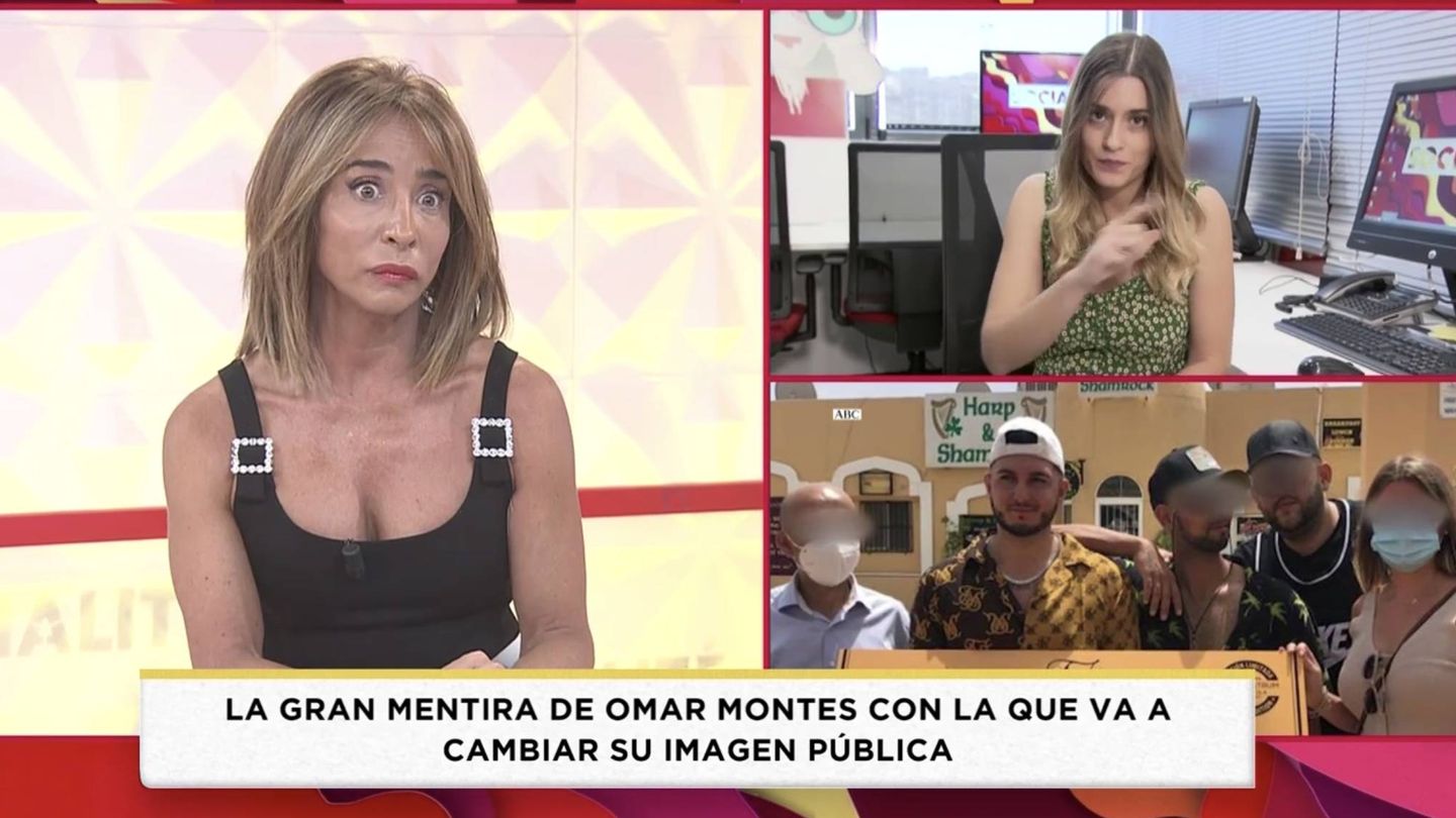 Fotograma de 'Socialité' cuando hablan de Omar Montes. (Mediaset España)