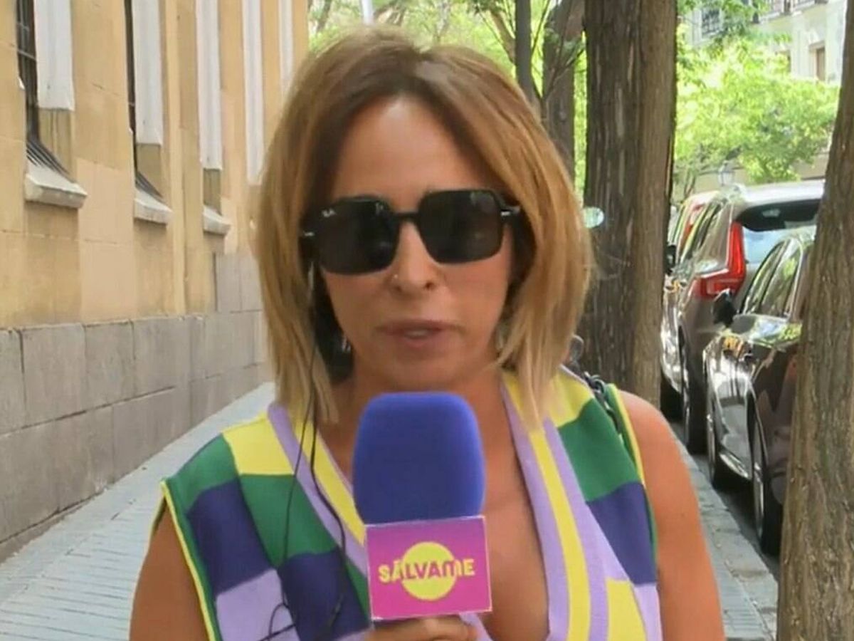 Foto: María Patiño, en 'Sálvame'. (Telecinco)