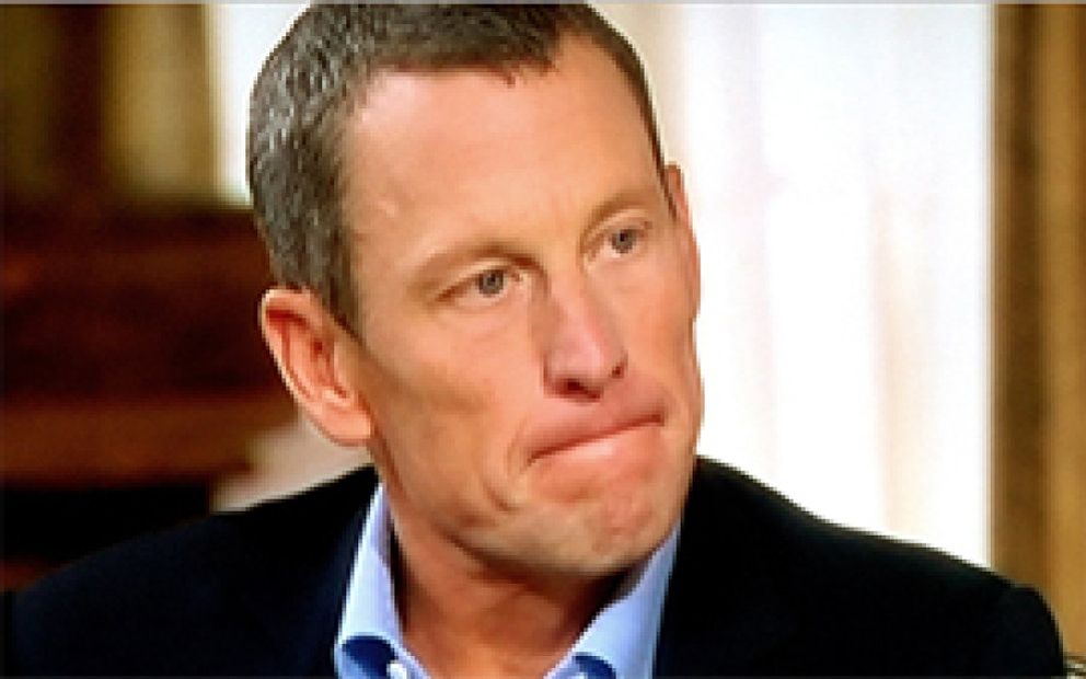 Foto: Armstrong, entre lágrimas: "Dije a mi hijo Luke que dejara de defenderme"