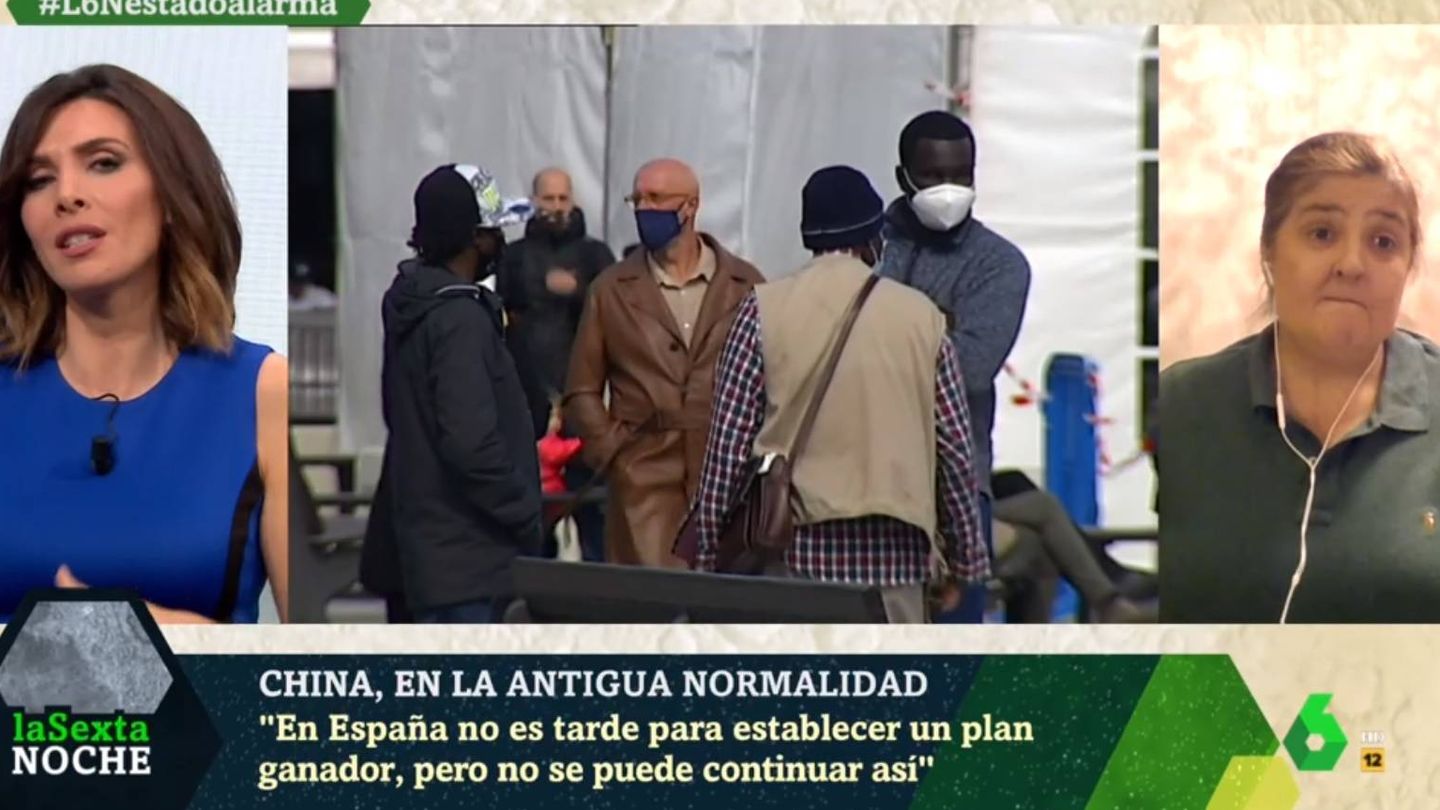 Una española que vive en España hablando sobre cómo han parado al virus. (La Sexta).