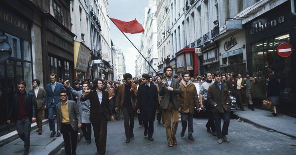 Foto: Manifestación de estudiantes del 6 de mayo de 1968, que derivó en enfrentamientos con las fuerzas del orden. (Getty Images)