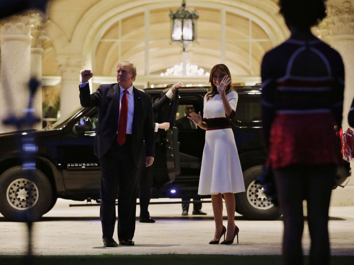 Foto: El presidente Donald Trump y la primera dama Melania Trump. (Reuters)