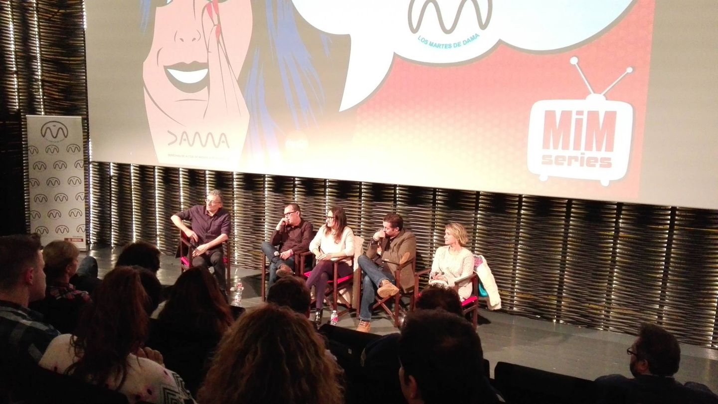 Carlos Sedes, Gema Neira, Ramón Campos y Teresa Fernández Valdés, en el MiM Series 2016.