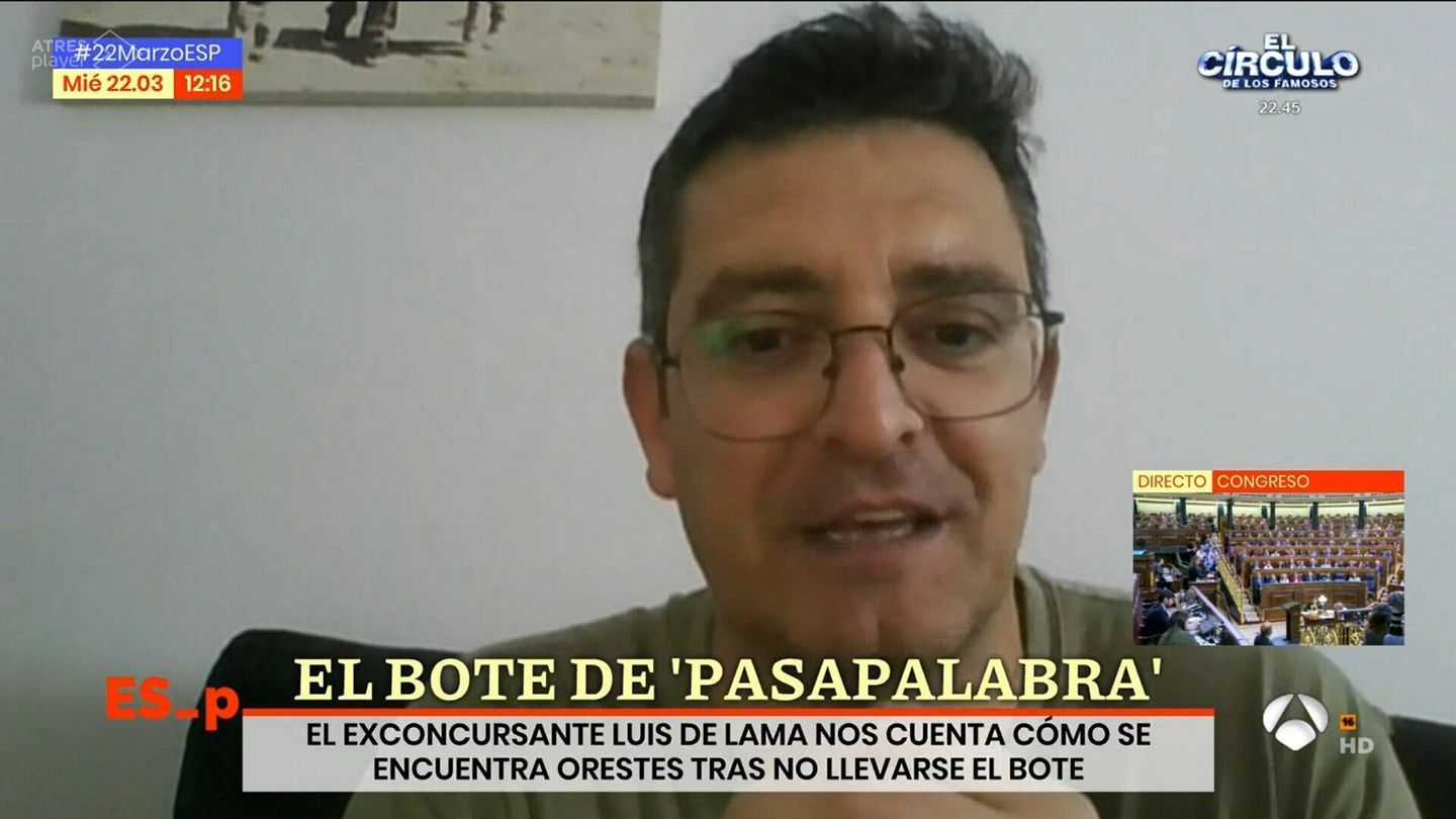 Luis de Lama, en 'Espejo público'. (Antena 3)
