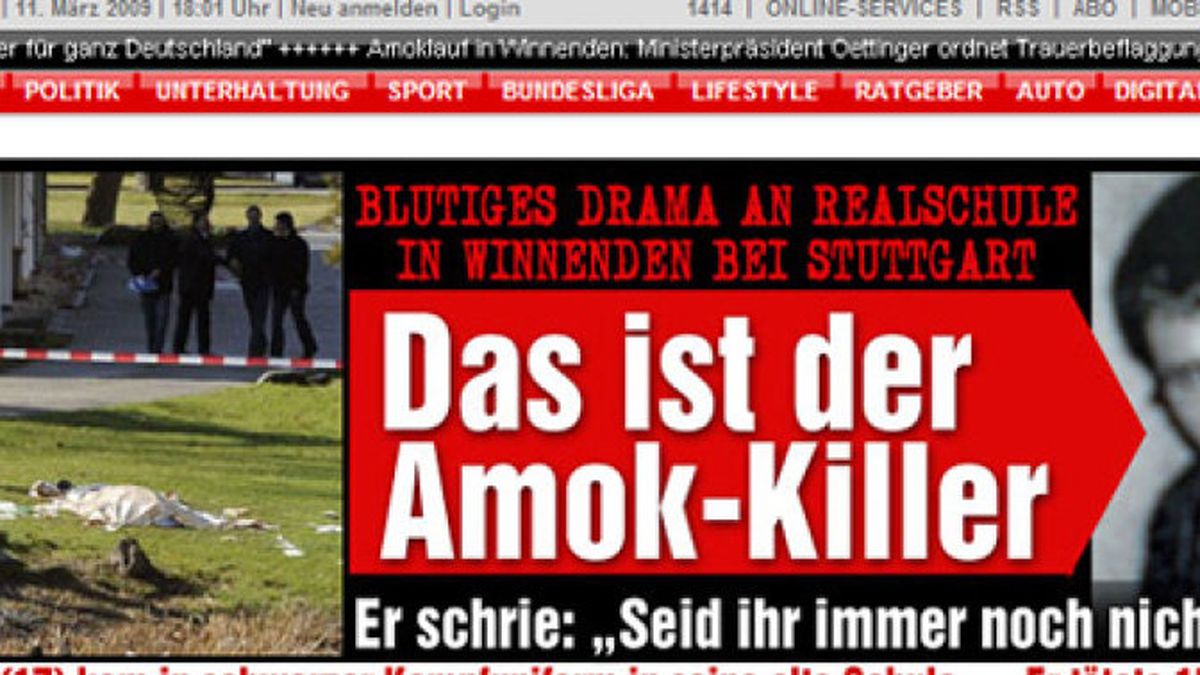 Un joven perpetra una matanza escolar en Alemania con un saldo de 17 muertos
