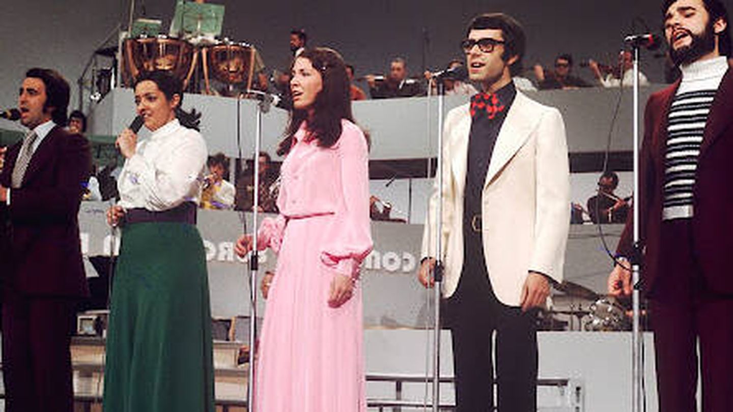 Mocedades en el Festival de Eurovisión de 1973. (RTVE)