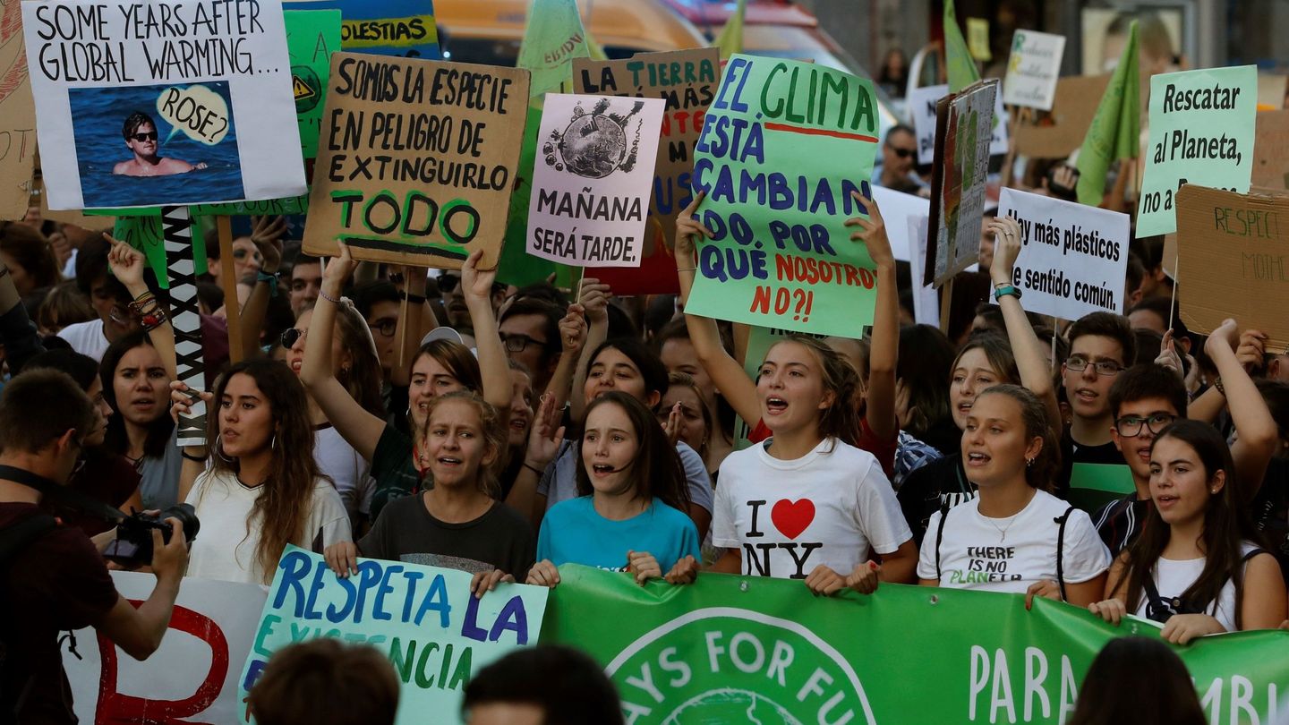 Manifestación por el clima en septiembre de 2019 en Madrid (EFE)