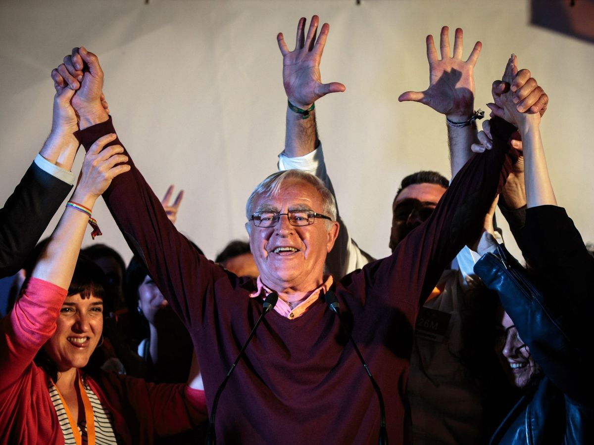 Foto: Joan Ribó, cuando fue elegido alcalde por segunda vez en 2019. (EFE)
