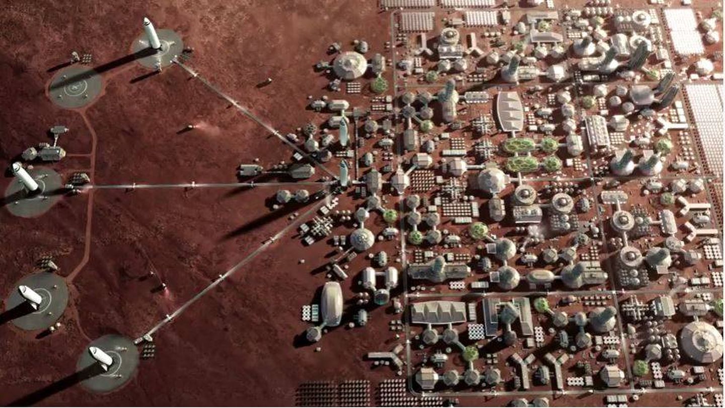 La futura Mars City (Space X)