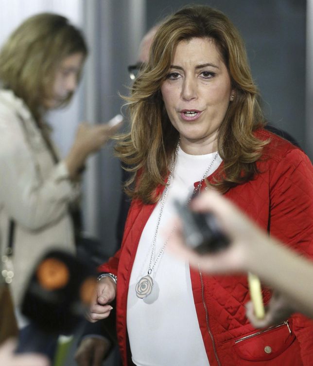 Susana Díaz, a su llegada al Comité Federal del PSOE. (EFE)