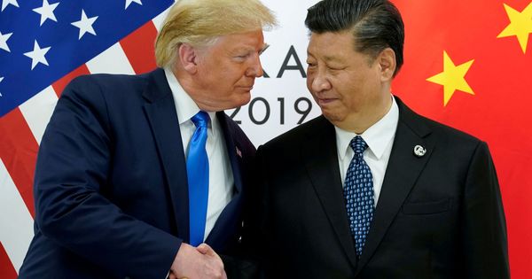 Foto: Donald Trump y Xi Jinping se saludan. (Reuters)