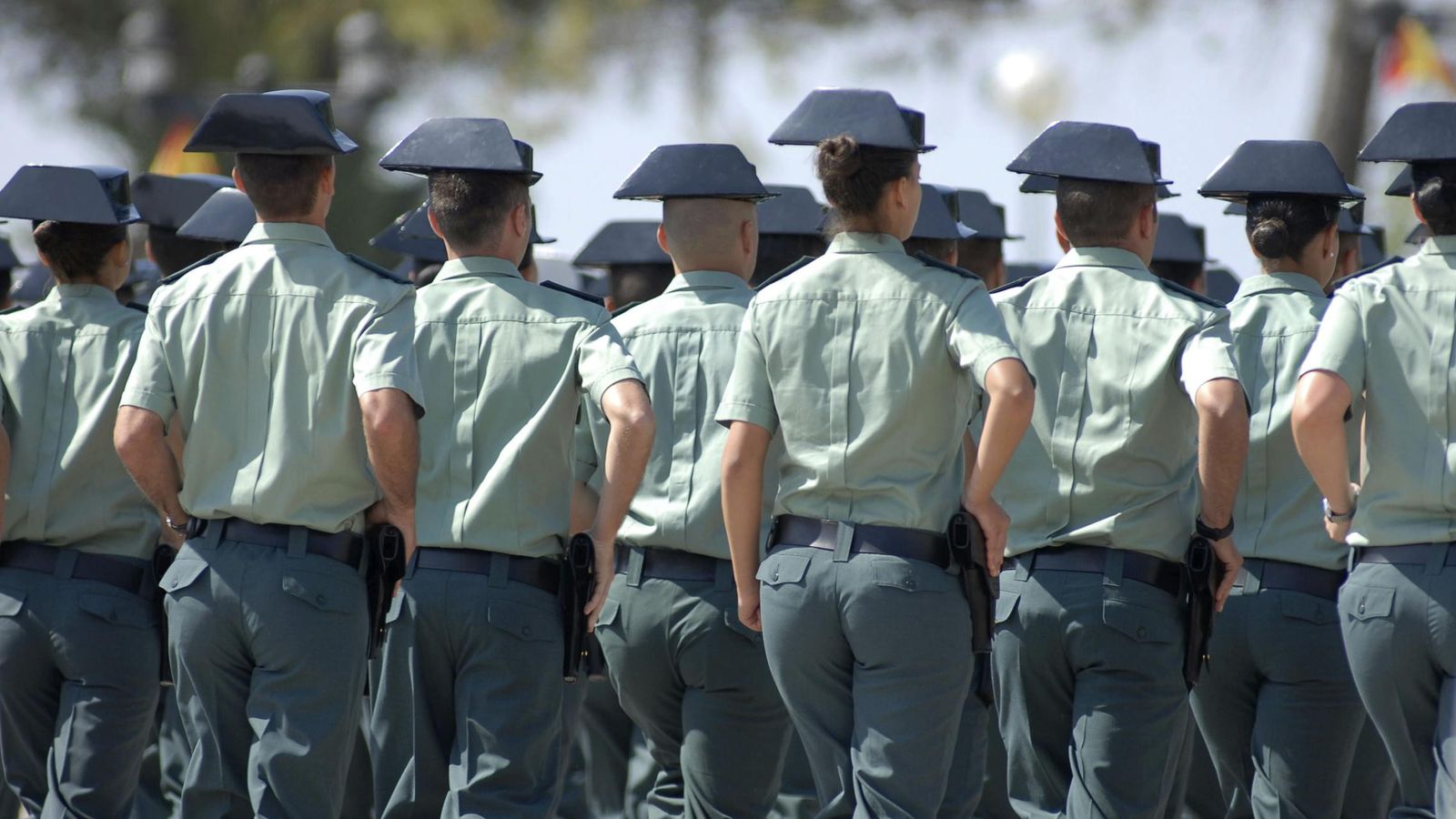 Foto: Una promoción de la Guardia Civil en la Academia de Baeza (Jaén). (EFE)