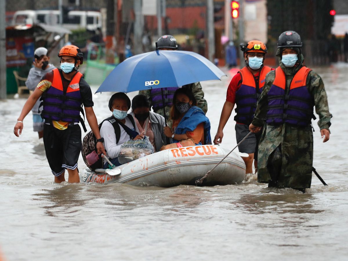 Foto: Inundaciones en Filipinas. (Francis Malasig/EFE)