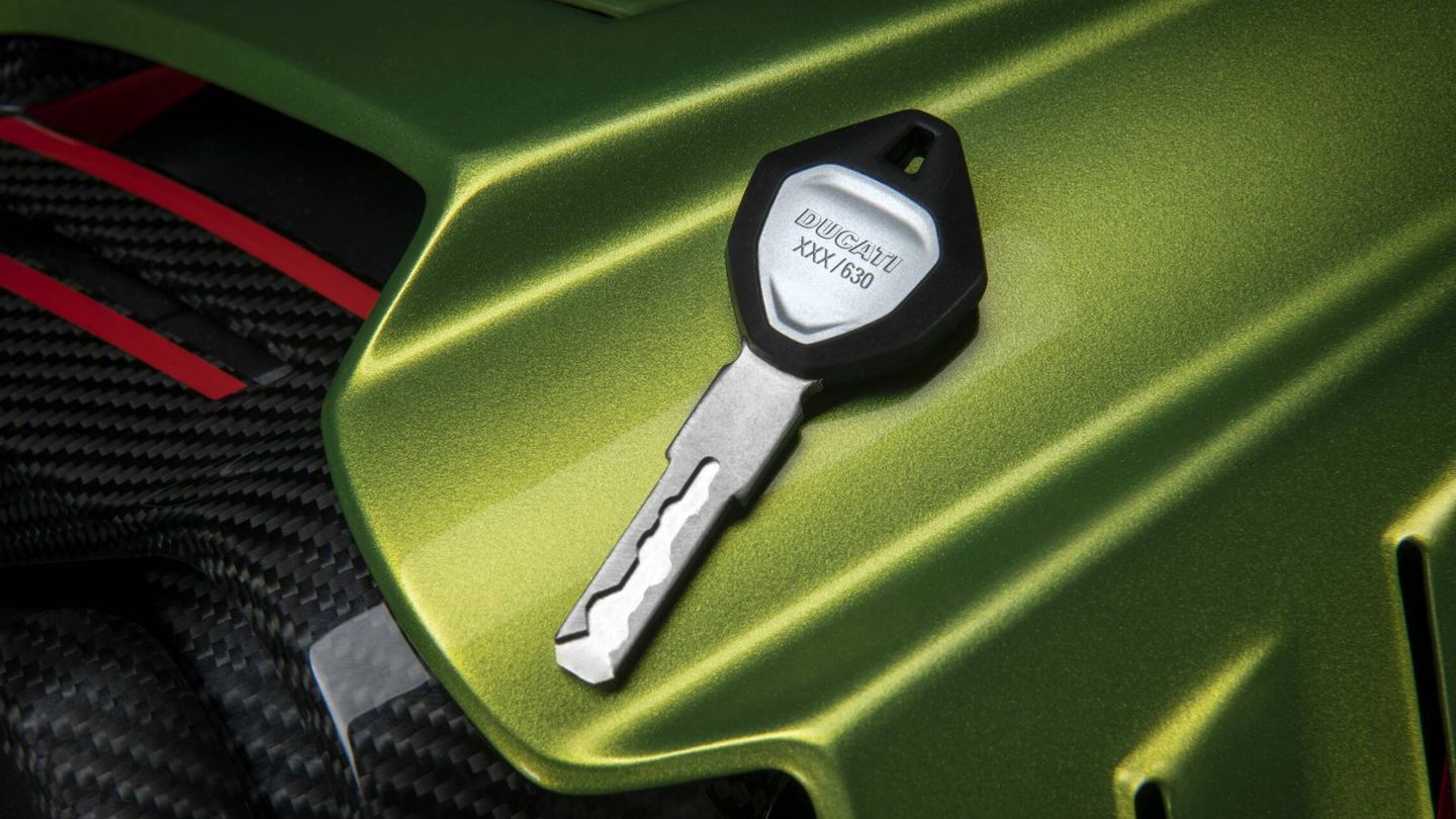 Hasta la llave de cada Ducati Streetfighter V4 Lamborghini estará personalizada.