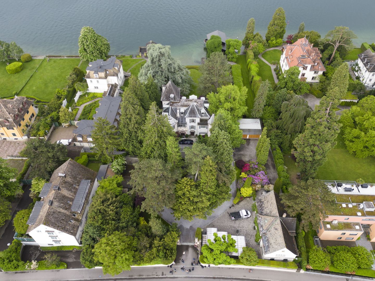 La villa de Tina Turner en Küsnacht, Suiza. (EFE/EPA/Michael Buholzer)